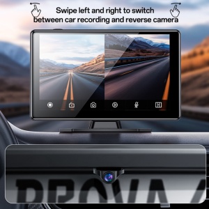 Radio auto wireless, Ecran 9 inch, Dual HD Camera, CarPlay, Android Auto, Yesido, Negru - Img 5