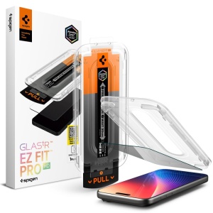 [Set 2x] Folie pentru iPhone 16 Pro Max;iPhone 17 Pro Max, Sticla securizata, Glas.tR EZ-FIT Pro HD Spigen, Privacy