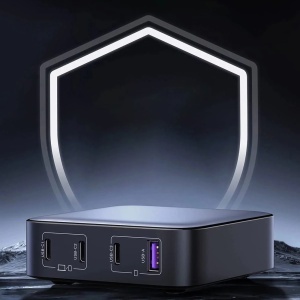 Statie incarcare 100W, USB, 3x Type-C, Fast Charge, Cablu Inclus, Ugreen CD328 - Gri - Img 4