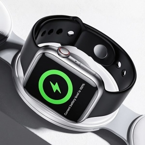 Statie incarcare wireless 5in1, 15W, MagSafe, Pliabila, Suport telefon, Yesido, Alb - Img 3