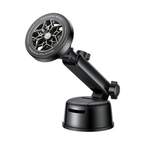 Suport auto telefon, Magnetic N52, Brat telescopic, Ventuza, Yesido, Negru
