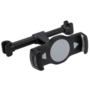 Suport auto tetiera, Brat telescopic 130-170mm, Rotire 360, Tableta si Telefon 4-10 inch, Yesido, Negru