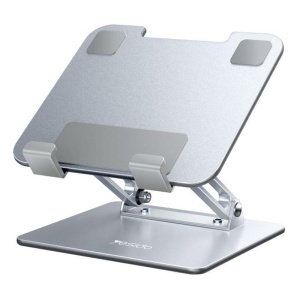 Suport de birou, Pliabil, Pentru telefon si tableta 4.5 - 13 inch, Aliaj aluminiu, Yesido, Argintiu