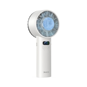 Ventilator portabil, Racire activa semiconductor, 3600mAh, 100 viteze, Yesido, Alb
