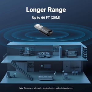 Adaptor BT5.3, USB, Plug&Play, Design Compact, Ugreen CM591, Negru - Img 6