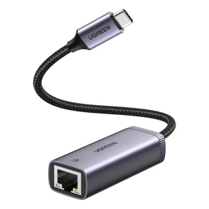 Adaptor pentru Internet, USB-C la RJ45, 1000Mbps, 5Gbps, 2.5G, Ugreen CM483 - Gri