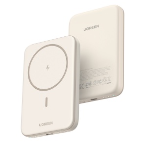 Baterie Externa pentru Telefon, Type-C, 5000mAh, 15W, 5V/3A, Cablu Type-C, Ugreen PB560 - Beige