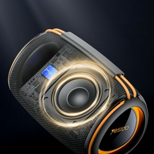 Boxa portabila Bluetooth, 20W, Iluminare RGB, True Wireless, 1200mAh, Yesido, Negru - Img 5