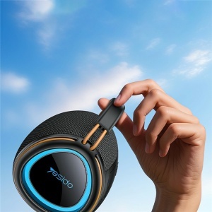 Boxa portabila, Bluetooth 5.3, 8W, 1200mAh, USB, TF Card, Yesido, Negru - Img 3