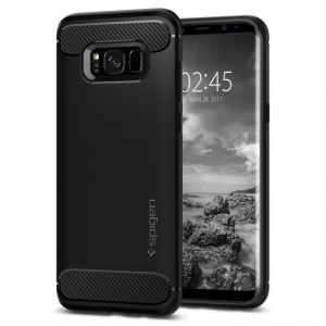 Bumper Samsung Galaxy S8, Rugged Armor Spigen - Negru