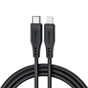 Cablu de Alimentare Type-C la Lightning, 30W, 3A, Fast Charging, 1.2m - Acefast (C3-01) - Black