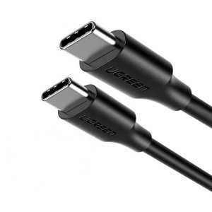 Cablu de Date USB-C la USB-C, 3A, 60W, 1m, Ugreen US286, Negru - Img 4