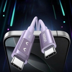 Cablu de Date USB-C la USB-C, 5A, 100W, 0.5m, Ugreen L509 - Space Gray - Img 7