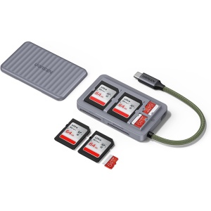 Card Reader Type-C la 2x SD, TF Card, 170MB/s, Ugreen - Gri