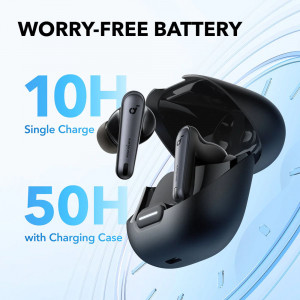 Casti In-Ear Bluetooth 5.3, ANC 2.0, Hi-Res, LDAC, IPX4, Anker SoundCore Liberty 4 NC, (A3947G11) - Black - Img 6