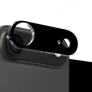 Folie camera pentru iPhone Air, SKYDDAR INNOVATION, Camera Glass Negru, set cu sticker - Img 2