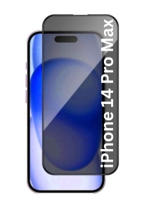 Folie pentru iPhone 14 Pro Max, Anti-spy Ultra HD, Protectie 9H, Montare Simplă, 111D, Privacy, set cu sticker