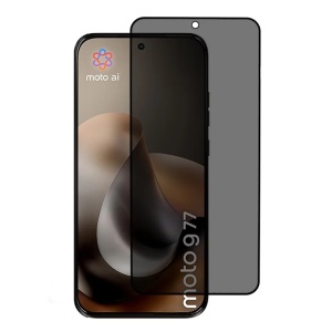 Folie pentru Motorola Moto G77 / Moto G67, Anti-spy Ultra HD, Protectie 9H, Montare Simplă, 111D, set cu sticker, Privacy