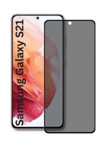 Folie pentru Samsung Galaxy S21 5G, Anti-spy Ultra HD, Protectie 9H, Montare Simplă, 111D, Privacy, set cu sticker