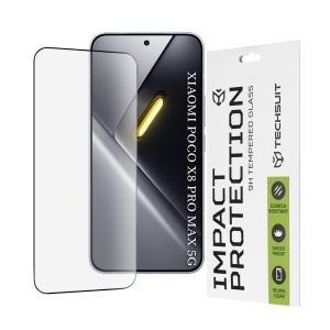 Folie pentru Xiaomi Poco X8 Pro Max, Sticla Securizata, Ultra HD, Protectie 111D, Montare Simplă, set cu sticker, Transparent