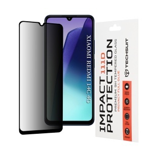 Folie pentru Xiaomi Redmi 14C / Poco C75, Anti-spy Ultra HD, Protectie 9H, Montare Simplă, 111D, Privacy, set cu sticker