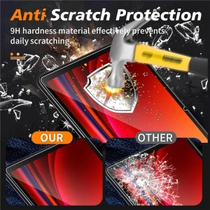 Folie sticla pentru Samsung Galaxy Tab S7/S8/S9/S9 FE, Claritate si Protectie Maxima, 0.33mm, Strat Oleofobic Anti-Amprenta, SKDR 3D Tab Glass - Negru - Img 5