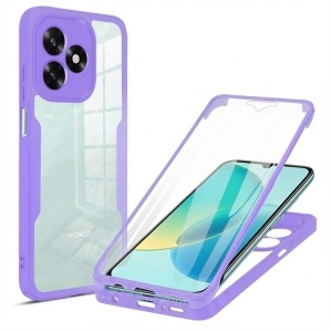 Husa 360° Honor X5c Plus, SKYDDAR INNOVATION, [Pachet 360°] ColorVerse, set cu sticker, Mov