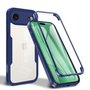 Husa 360° iPhone Air, SKYDDAR INNOVATION, [Pachet 360°] ColorVerse, set cu sticker, Albastru