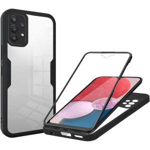 Husa 360° Samsung Galaxy A13 4G, SKYDDAR INNOVATION, [Pachet 360°] ColorVerse, set cu sticker, Negru