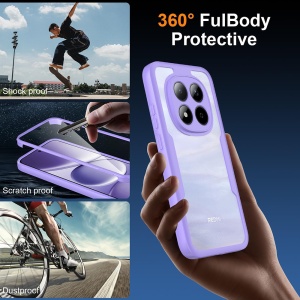 Husa 360° Samsung Galaxy A27 5G, SKYDDAR INNOVATION, [Pachet 360°] ColorVerse, set cu sticker, Mov - Img 6