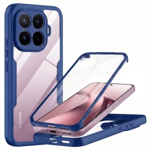 Husa 360° Xiaomi 17T, Husa Fata spate, Antisoc, set cu sticker, [Pachet 360°] ColorVerse, Albastru