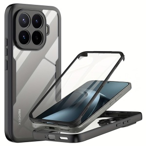 Husa 360° Xiaomi 17T Pro, Husa Fata spate, Antisoc, set cu sticker, [Pachet 360°] ColorVerse, Negru
