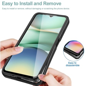 Husa 360° Xiaomi Redmi A5 4G (Standard), SKYDDAR INNOVATION, [Pachet 360°] ColorVerse, Roz, set cu sticker - Img 5