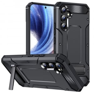 Husa antisoc Samsung Galaxy A54 cu suport birou, Techsuit Kickstand - Negru - Img 1