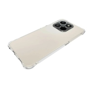 Husa Honor 400 Smart / X7d din Silicon, Protectie colturi, set sticker, Anti Soc, Transparent - Img 3