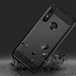 Husa Huawei P Smart Z din silicon, Slim, cu textura Fibra Carbon - Negru - Img 8