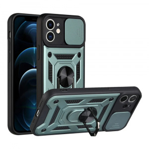 Husa iPhone 11 cu inel magnetic si protectie camera Skyddar CamShield - Mint