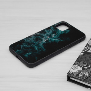 Husa iPhone 11 Pro Max cu sticla securizata, Techsuit Glaze - Blue Nebula - Img 5
