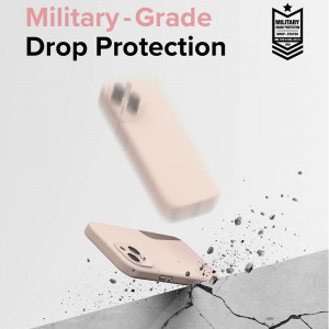 Husa iPhone 15 Plus, Ringke Silicone Magnetic - Stone - Img 2