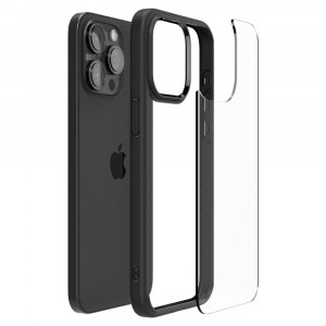 Husa iPhone 15 Pro Max, Spigen Ultra Hybrid - Negru Mat - Img 4