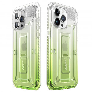 Husa iPhone 15 Pro Max, Supcase Unicorn Beetle Pro - Gradient Green - Img 2