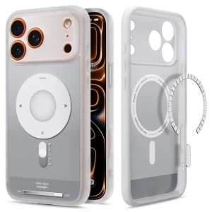 Husa iPhone 17 Pro, Antisoc, Ultra Hybrid Classic MagSafe Spigen, Argintiu