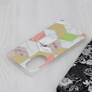 Husa Oppo A78 4G Marble Series, Techsuit - Purple Hex - Img 4