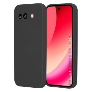 Husa pentru Google Pixel 10a, SKYDDAR INNOVATION, din Silicon Catifelat, SoftElegance, set cu sticker, Negru