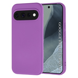 Husa pentru Google Pixel 11 Pro din Silicon Catifelat, Antisoc, set cu sticker, SoftElegance, Mov
