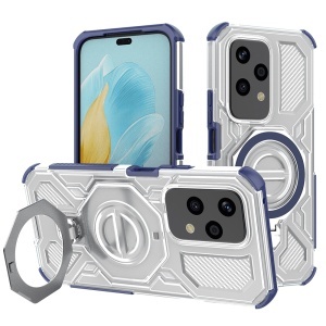 Husa pentru Honor 200 Lite, Antisoc, SKYDDAR INOVATION, Carbon Shield PRO, Magsafe, set cu sticker, Albastru