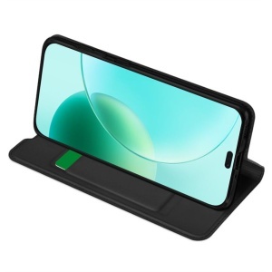 Husa pentru Honor 400 Lite, SKYDDAR INNOVATION, Magskin Book, tip Carte cu Portofel Interior, Negru, set cu sticker - Img 2