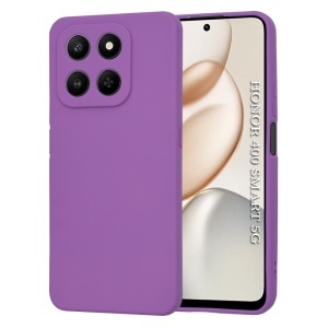 Husa pentru Honor 400 Smart / X7d 4G, SKYDDAR INNOVATION, din Silicon Catifelat, SoftElegance, set cu sticker, Mov