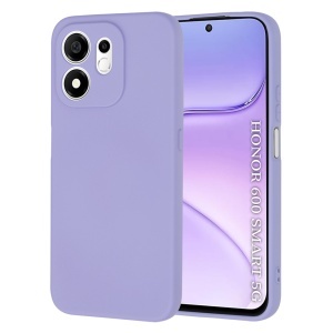 Husa pentru Honor 600 Smart din Silicon Catifelat, Antisoc, set cu sticker, SoftElegance, Violet