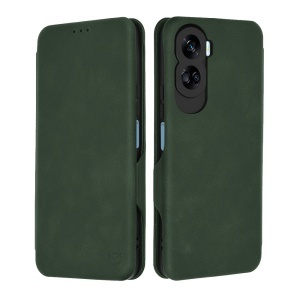 Husa pentru Honor 90 Lite, SKYDDAR INNOVATION, Safe Wallet tip carte din Piele Ecologica, Suport Carduri, Inchidere Magnetica, Verde, set cu sticker  - Img 1